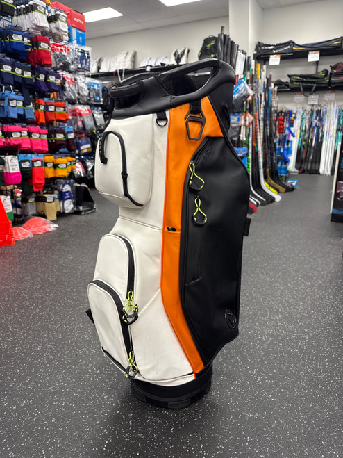 Vist Large View of Product Image Which is Used VESSEL LUX 7-WAY Mens Cart Bag White
