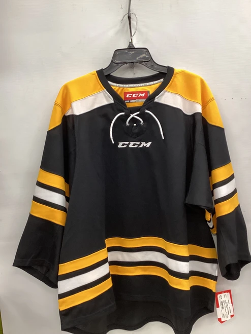 Vist Large View of Product Image Which is Used CCM Goalie Jersey Top Black Youth