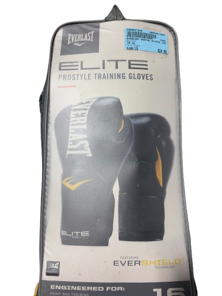 Vist Large View of Product Image Which is Used Everlast Boxing Gloves Black LG