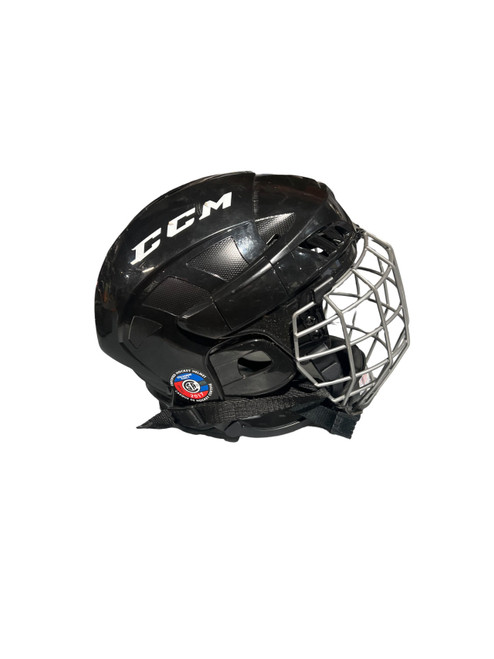 Vist Large View of Product Image Which is Used CCM FL40 Helmet Cage Combo Black SM