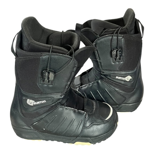 Vist Large View of Product Image Which is Used Burton MOTO Mens Snowboard Boots Black Senior 10.5
