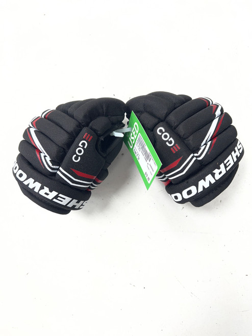 Vist Large View of Product Image Which is Used Sher-wood CODE Youth Gloves Black 8"
