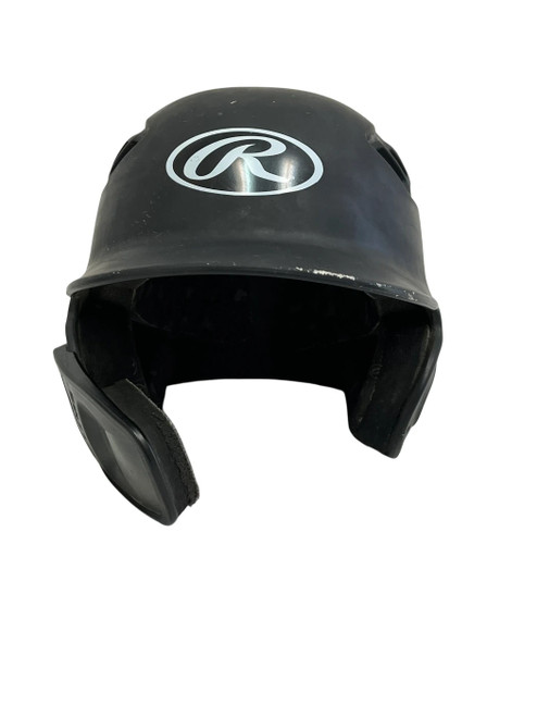 Vist Large View of Product Image Which is Used Rawlings R16J-R1 Batting Helmet No Mask Black One Size