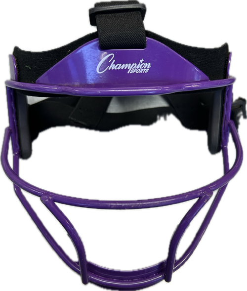 Vist Large View of Product Image Which is Used Champion Sports FIELDERS MASK Softball Fielders Mask Purple One Size
