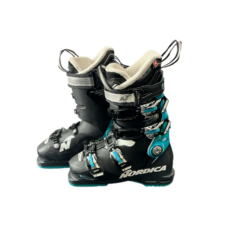 Vist Large View of Product Image Which is Used Nordica PRO MACHINE 95W Womens DH Ski Boot Black 235 MP - J05.5 - W06.5