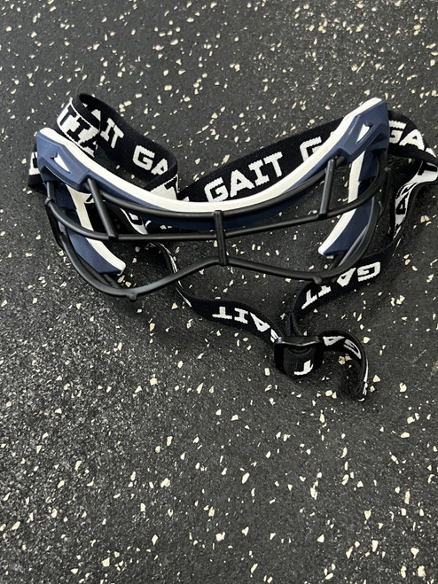 Vist Large View of Product Image Which is Used Gait EYE PROTECTION Lacrosse Facial Protect Navy Blue SM