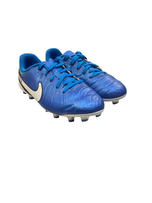 Vist Large View of Product Image Which is Used Nike Soccer Cleats Royal Blue Junior 02