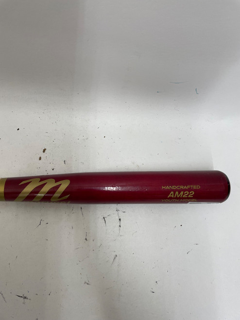 Vist Large View of Product Image Which is Used Marucci AM22 YOUTH BB/SB Wood Bat 31"