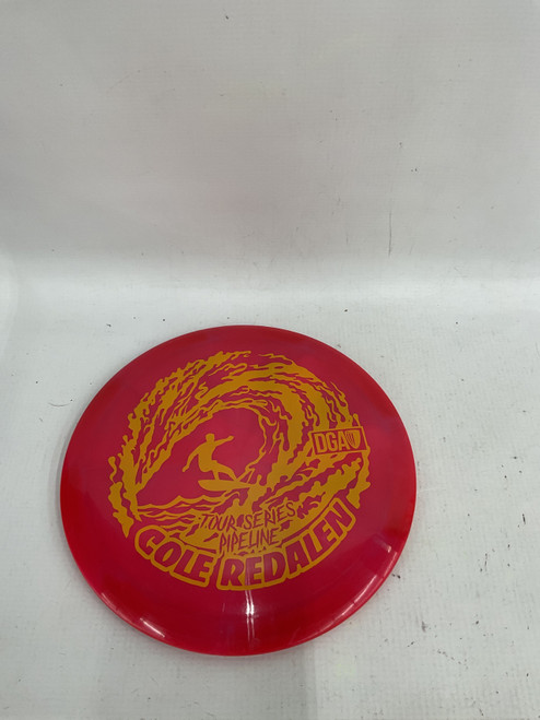 Vist Large View of Product Image Which is Used DGA TOUR SERIES PIPELINE Disc Golf Driver Red