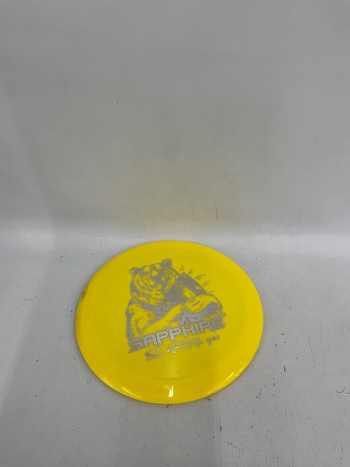 Vist Large View of Product Image Which is Used Latitude 64 SAPPHIRE GOLD Disc Golf Driver Yellow