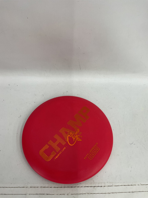 Vist Large View of Product Image Which is Used CLIMO CHAMP Disc Golf Putter Red