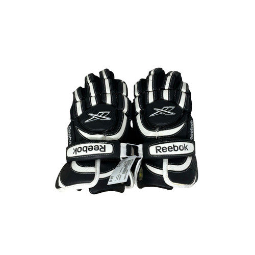 Vist Large View of Product Image Which is Used Reebok 7K Lacrosse Gloves Mens Black LG