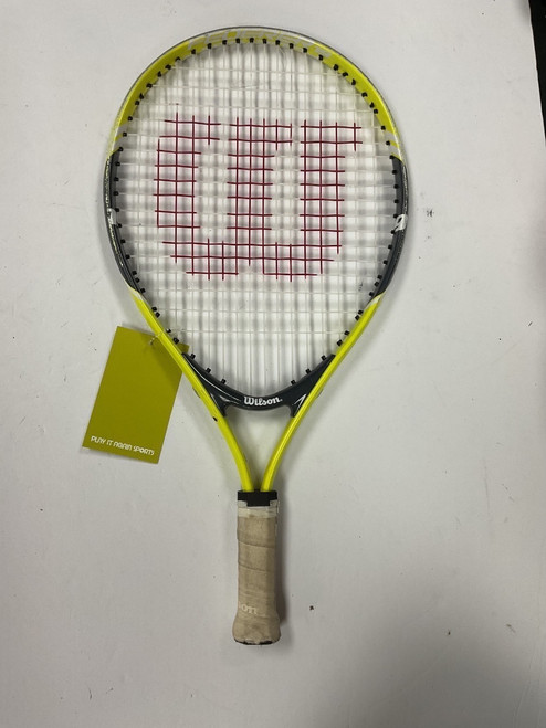 Vist Large View of Product Image Which is Used Wilson FEDERER 19 Junior Tennis Racquet Yellow 19"