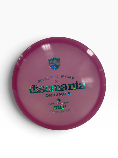 Vist Large View of Product Image Which is Used Discmania SPECIAL EDITION FLEX 1 COLOR GLOW MD3 Disc Golf Mid Range Purple