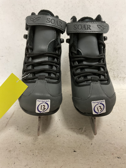 Vist Large View of Product Image Which is Used Riedell SOAR Boys Softboot Skate Black Youth 13.0