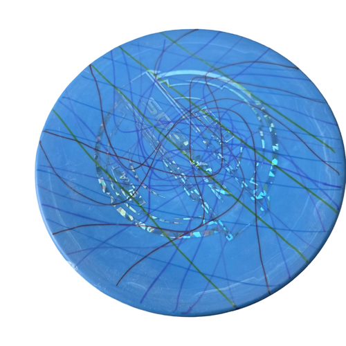 Vist Large View of Product Image Which is Used Discraft ZONE OS MID Disc Golf Mid Range Royal Blue
