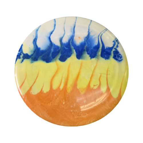 Vist Large View of Product Image Which is Used Discraft NUKE DRIVER Disc Golf Driver White