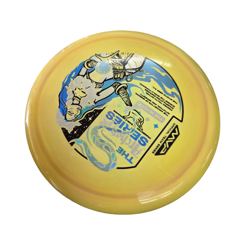 Vist Large View of Product Image Which is Used MVP BOOST THE MYSTIC DRIVER Disc Golf Driver Yellow
