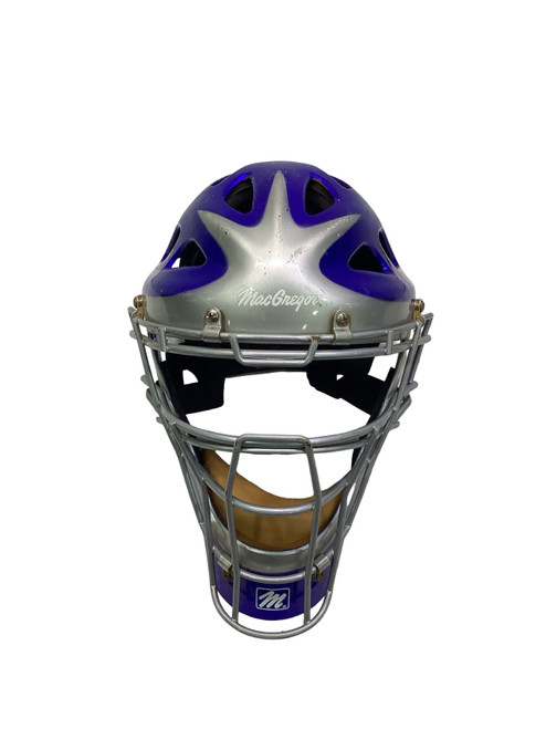 Vist Large View of Product Image Which is Used MacGregor CATCHERS HELMET SLV/BLU Catchers Helmet w/Mask Royal Blue MD