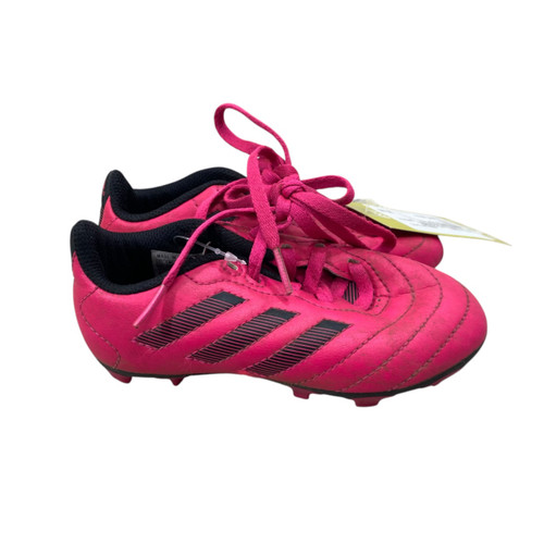Vist Large View of Product Image Which is Used Adidas Soccer Cleats Pink Youth 09.0