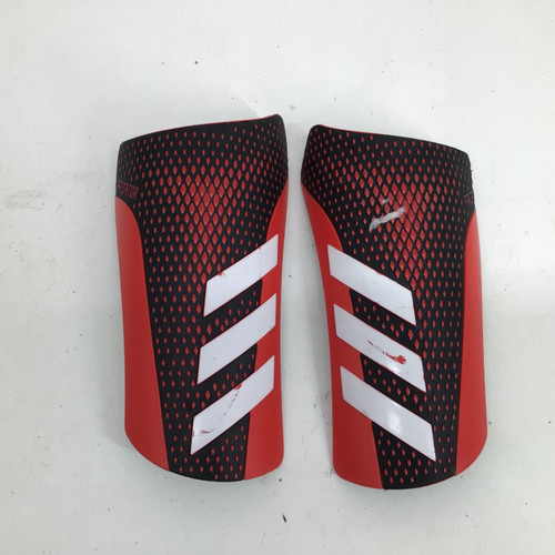 Vist Large View of Product Image Which is Used Adidas ADULT LARGE SHINGUARDS Soccer Shin Guards Adult Red LG
