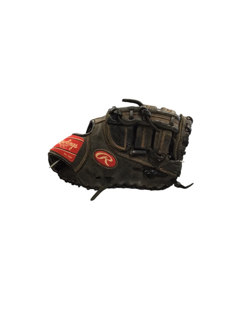 Vist Large View of Product Image Which is USED RAWLINGS RENEGADE BB/SB FIRST BASE RH THROW BLACK 11 1/2"