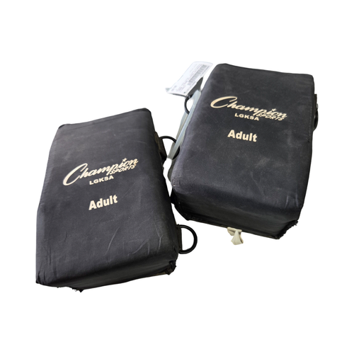 Vist Large View of Product Image Which is Used Champion Sports ADULT KNEE SAVERS BB/SB Catchers Knee Savers Black