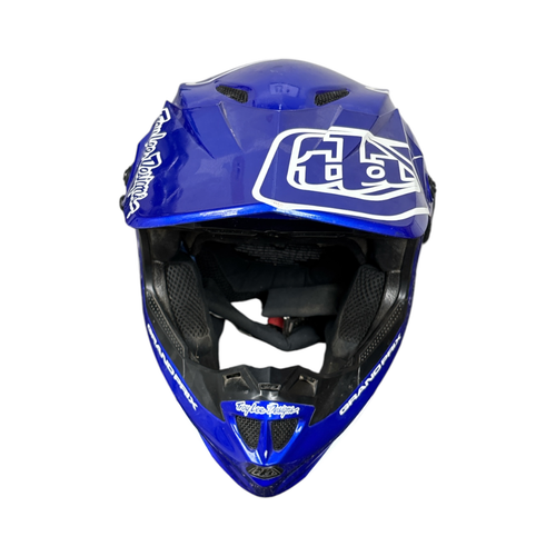 Vist Large View of Product Image Which is Used TROY LEE DESIGNS Adult Motocross Helmet Orange 2XL