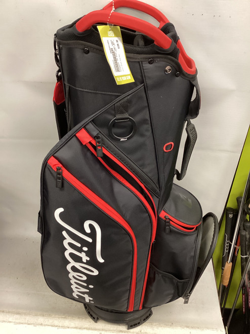 Vist Large View of Product Image Which is Used Titleist CART 14 Mens Cart Bag Black And Red