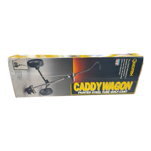 Vist Large View of Product Image Which is Used Korex Caddy Wagon 2-Wheel Golf Pull Cart, box, front
