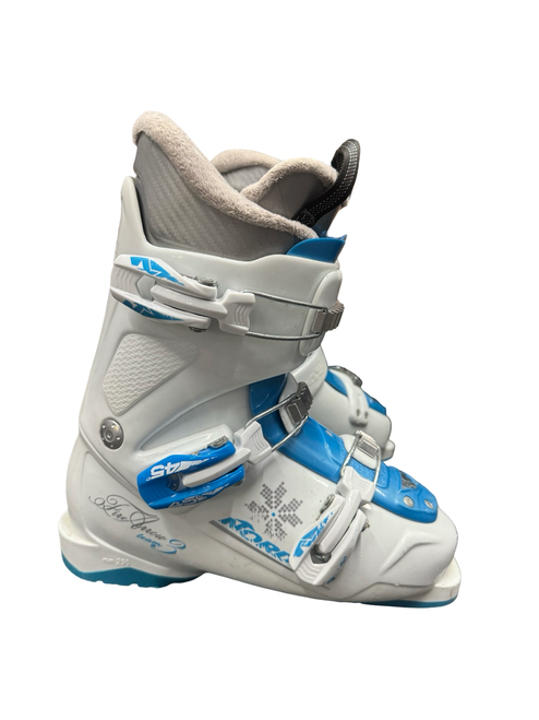 Vist Large View of Product Image Which is Used Nordica FIREARROW TEAM 3 Girls DH Ski Boot White 250 MP - M07 - W08