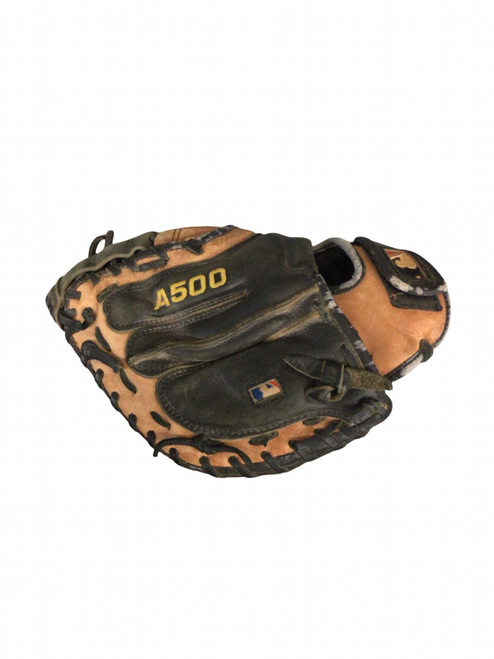 Vist Large View of Product Image Which is Used Wilson A500 BB/SB Catchers RH Throw Brown 29"