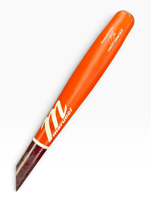 Vist Large View of Product Image Which is Used Marucci LINDY12T CUSTOM CUT TORPEDO BB/SB Wood Bat 33"