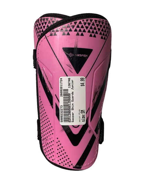 Vist Large View of Product Image Which is Used Soccer Shin Guards Junior Pink SM