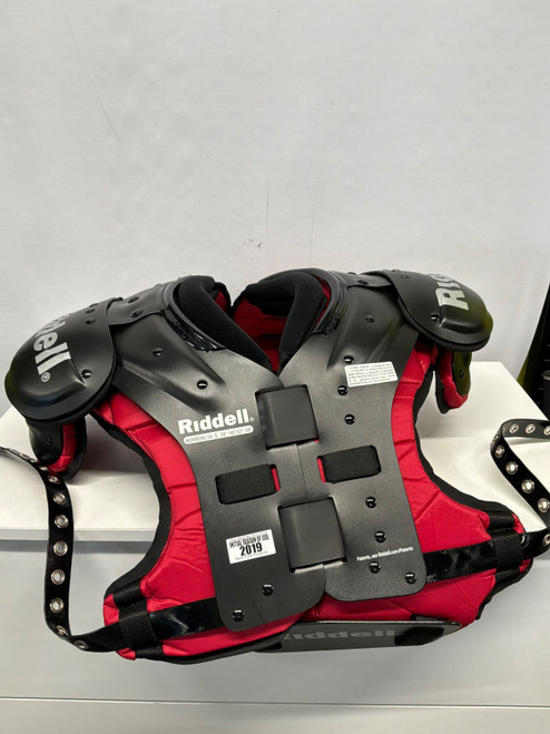 Vist Large View of Product Image Which is Used Riddell KOMBINE FB Shoulder Pads Black SM