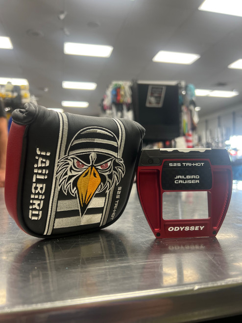 Vist Large View of Product Image Which is Used Odyssey S2S TRI-HOT JAILBIRD CRUISER 37 INCH Mens Putter RH
