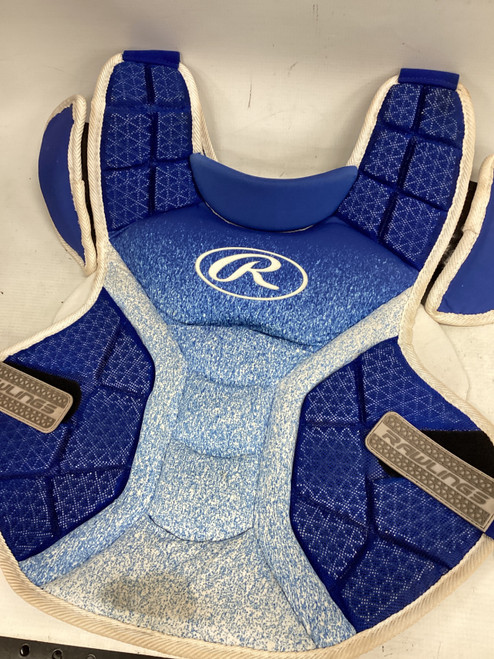 Vist Large View of Product Image Which is Used Rawlings CHEST Catchers Chest Protector Navy Blue Junior