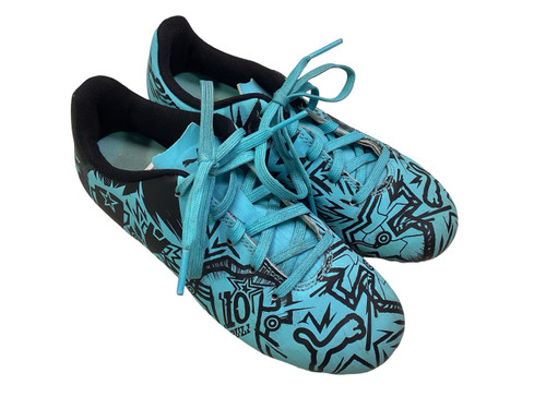 Vist Large View of Product Image Which is Used Puma 10 PULL Soccer Cleats Carolina Blue Junior 02.5