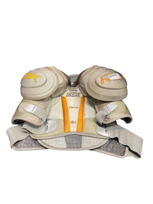Vist Large View of Product Image Which is Used Reebok 4K SR LG SP Senior Shoulder Pads LG