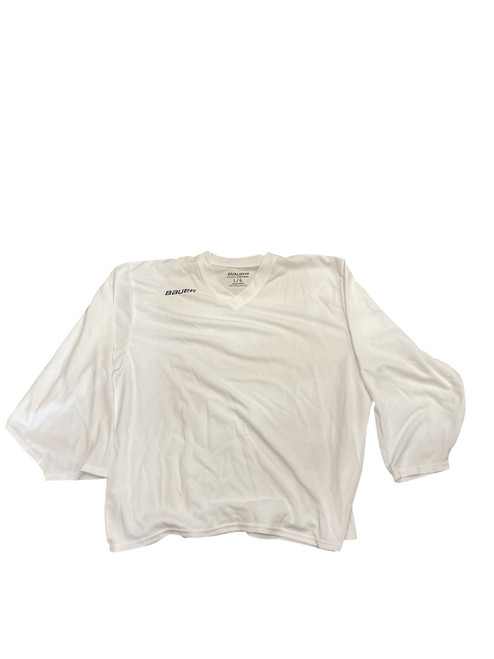 Vist Large View of Product Image Which is Used Bauer Hockey Practice Jersey White LG