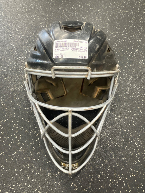 Vist Large View of Product Image Which is Used Under Armour UAHG2AVS-1 Catchers Helmet w/Mask Black One Size