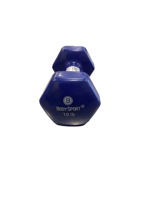 Vist Large View of Product Image Which is Used Hex Dumbbell (Each) Navy Blue 10 lb