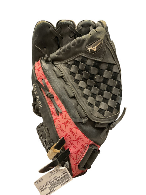 Vist Large View of Product Image Which is Used Mizuno FINCH PROSPECT GPP1257D LH Throw Fastpitch Gloves Black And Pink 12 1/2"