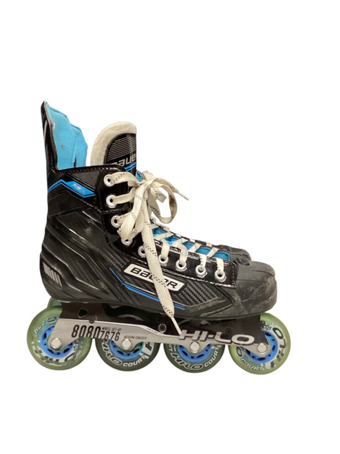 Vist Large View of Product Image Which is Used Bauer RSX Senior Rec Fitness Skates Black Senior 7