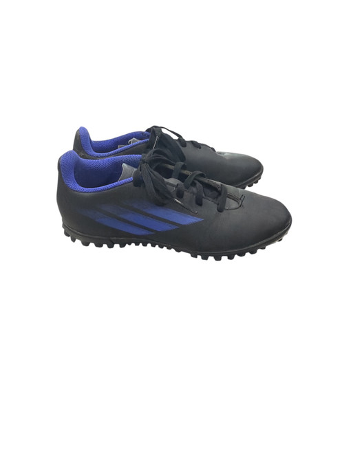 Vist Large View of Product Image Which is Used Adidas Soccer Indoor Shoes Black Junior 04