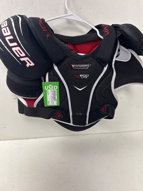 Vist Large View of Product Image Which is Used Bauer VAPOR X PRO LITE Senior Shoulder Pads SM