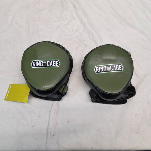 Vist Large View of Product Image Which is Used RING TO CAGE FOCUS MITTS Boxing Pads Green