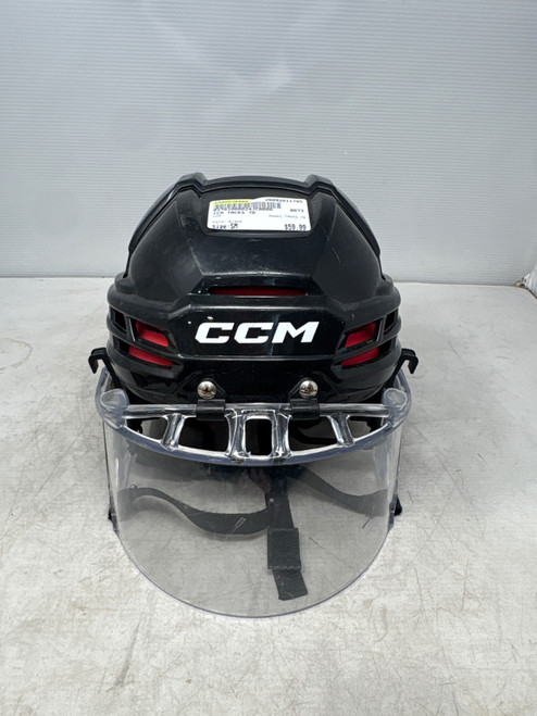 Vist Large View of Product Image Which is Used CCM TACKS 70 Helmet Cage Combo Black SM