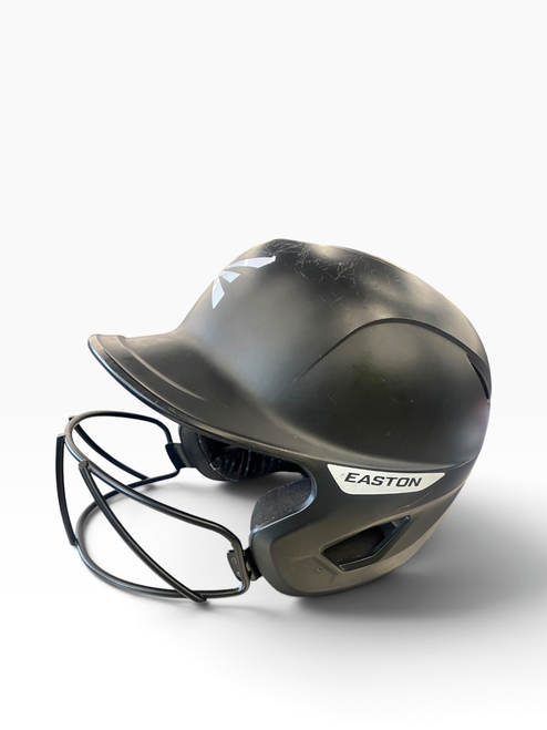 Vist Large View of Product Image Which is Used Easton HELMET W/MASK Batting Helmet w/Mask Black XL