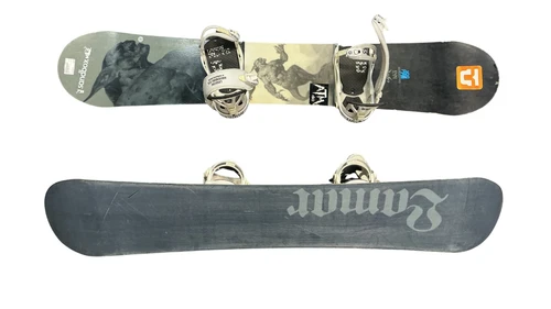 Vist Large View of Product Image Which is Used Lamar GARGOYLE Mens Board/Bindings Grey 163 cm